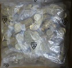 2023 $1 AFLW Premiership RAM bag of 500 with time/date/weight label ...