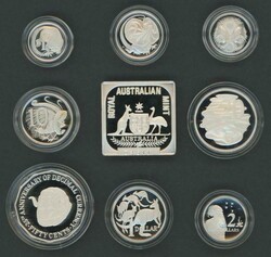 Masterpieces in Silver 1989-1995 group comprising Fifty Cents, 25 ...