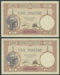 French Indo-China 1927-31 1 piastre Simon/de la Chaume P48b ...