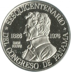 1976 150 balboa platinum (9.30g 0.99) sesquicentenary Proof KM 47, ...