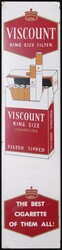 Balance of collection including Viscount cigarettes tin sign 10x44cm; ...
