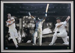 Framed displays Posters/prints signed by Steve Waugh; Mark Skaife & ...