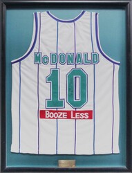 DARRYL McDONALD: signature on match-worn North Melbourne Giants ...
