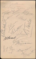 Autographs 1930s autograph book with various cricket teams with 1931 ...