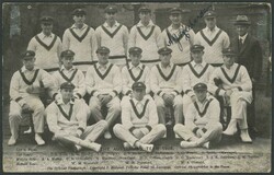 Postcard 'The Australian Team 1926' signed by Arthur Richardson, Fine ...