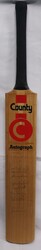 1985-86 Australia v India 'County' cricket bat signed by Australia on ...