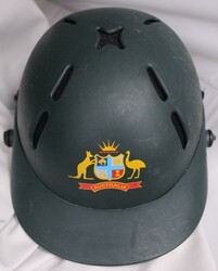 Australian Test Helmet with Australian Coat-of-Arms on front, circa ...