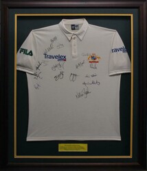 Australian Test Shirt with embroidered Australian Coat-of-Arms and ...
