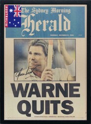 Signed displays newspapers, photos & poems with signatures including ...