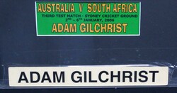 ADAM GILCHRIST: display comprising pair of 'Adam Gilchrist' inner ...