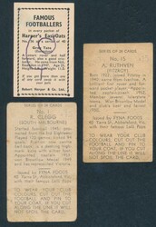 Collection 1948-65 football cards comprising Kornies 1948 (6), 1949 ...