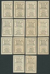 1926 Craig & Hales Confectionery 'Australian Sportsmen and ...