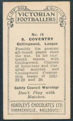 1934 Hoadleys 'Victorian Footballers', complete set [50], mainly ...