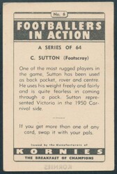 1951 Kornies 'Footballers in Action' (Bar), complete set [64], mainly ...