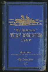 Books including 'The Australasian Turf Register' (65) 1887-96, ...