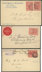 Batch of 1900s covers including a variety of advertising envelopes ...
