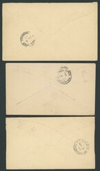 Batch of 1900s covers including a variety of advertising envelopes ...