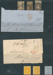 Partly-annotated consignment remainders including QV Queen-on-Throne ...