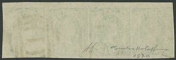 1857-63 QV Emblems Imperf Large Star Wmk 1d bright yellow-green SG 41 ...