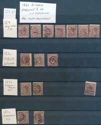 1863-81 QV Laureates untidy array of printings and shades, noted 8d ...