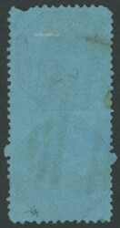 1863-73 QV Laureates Single-Lined Numeral Watermarks 1/- blue/blue ...