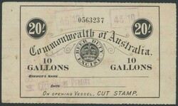 1750: Australie - Fiscal stamps