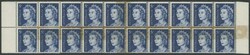 1966-71 QEII Definitives block of 20 (10x2) with all units in the ...