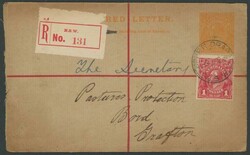 Album of KGV covers included airmail, registered, advertising, ...