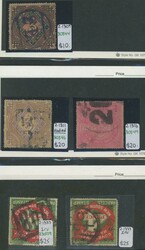RAILWAY STAMPS: Selection of early types with various shades, ...