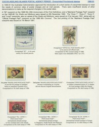 Balance of collection including overprinted provisional stamps, ...