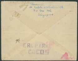1951 (Aug 12) envelope to Western Australia with "Stevensen, c/o ...