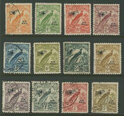 1931 Dated Birds 'AIR MAIL' Overprints ½d to £1 set SG 163-176, ...