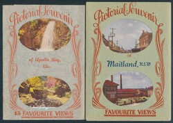 Eleven large binders jam-packed with pictorial letterettes/view ...