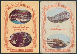 Eleven large binders jam-packed with pictorial letterettes/view ...