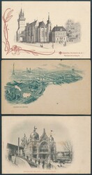 FRANCE: 1900 Paris Exposition chromolithos x29 including a few ...