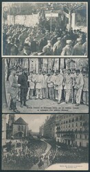 SWITZERLAND: World War I group with Swiss troops, French refugees and ...