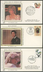 ROYALTY: Ex Sydney Stamp Centre stock of 'Silk Brand' covers, ...