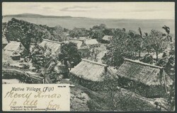 POSTAL HISTORY: 1904 LN Anderson Levuka PPC to New Zealand with KEVII ...