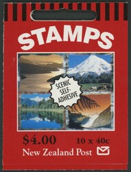 BOOKLETS: 2001 Scenic Definitives 40c self-adhesives $4 hang-sell ...