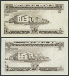 1952-1961 10/- to £10 Coombs/Wilson group comprising 1952 KGVI 10/-, ...