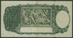 1933 KGV £1 Riddle/Sheehan R28 serial 'M/67 820487', fold and ...