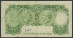 1953 £1 Coombs/Wilson Commonwealth Bank R33m Million Serial 'HE/32 ...