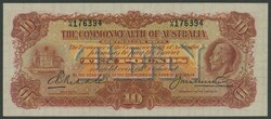 1927 KGV £10 Riddle/Heathershaw R55L Last Prefix serial 'U/4 176394' ...