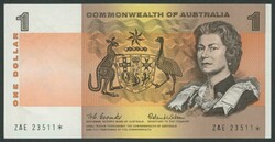 STAR NOTE: 1966 $1 Coombs/Wilson R71S Star Replacement serial 'ZAE ...