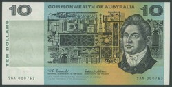 1966 $10 Coombs/Wilson R301F First Prefix serial 'SAA 000763', ...