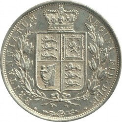 HALF-CROWN: 1886 2/6d QV Young head Spink 3889, KM 756, Uncirculated