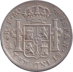 Spanish Colonial Eight Reales 1796 Charles IV silver (26.89g) KM 109, ...