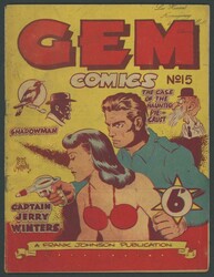 AUSTRALIAN COMICS: 'Gem Comics No.15' published by Frank Johnson ...