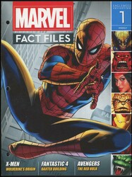 MARVEL: 'Marvel Fact Files' in 8 binders, not checked for completeness