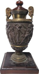 1878 Scotch College Sports Sargood Cup with Greco-Roman relief, ...